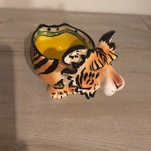 Cutest tiger serving dish or planter
